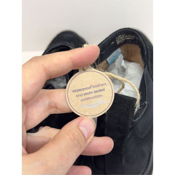 Sofft Booties Size 7.5 Black Leather Suede Samira Waterproof Pull On Boots NEW - Picture 8 of 10